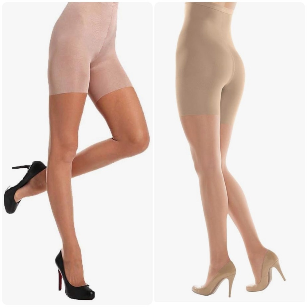 Assets Mid Thigh Shaper by Sara Blakely Shaping Shorts Nude Size 2 High Waist